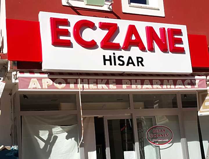 BEŞİKTAŞ ECZANE TABELASI